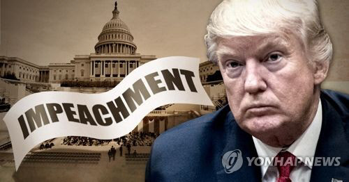 미 의회, 트럼프 탄핵론 제기 (PG)[제작 최자윤]